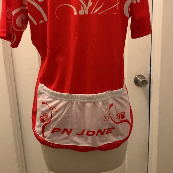 Pn Jone Lanikai White / Red Cycling Shirt - Picture 4 of 5